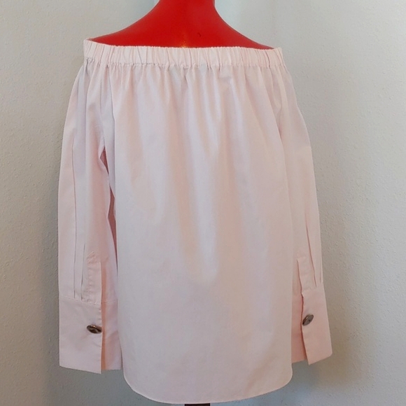 Zara Women Boatneck Pink Cotton Top in Medium - Picture 6 of 14